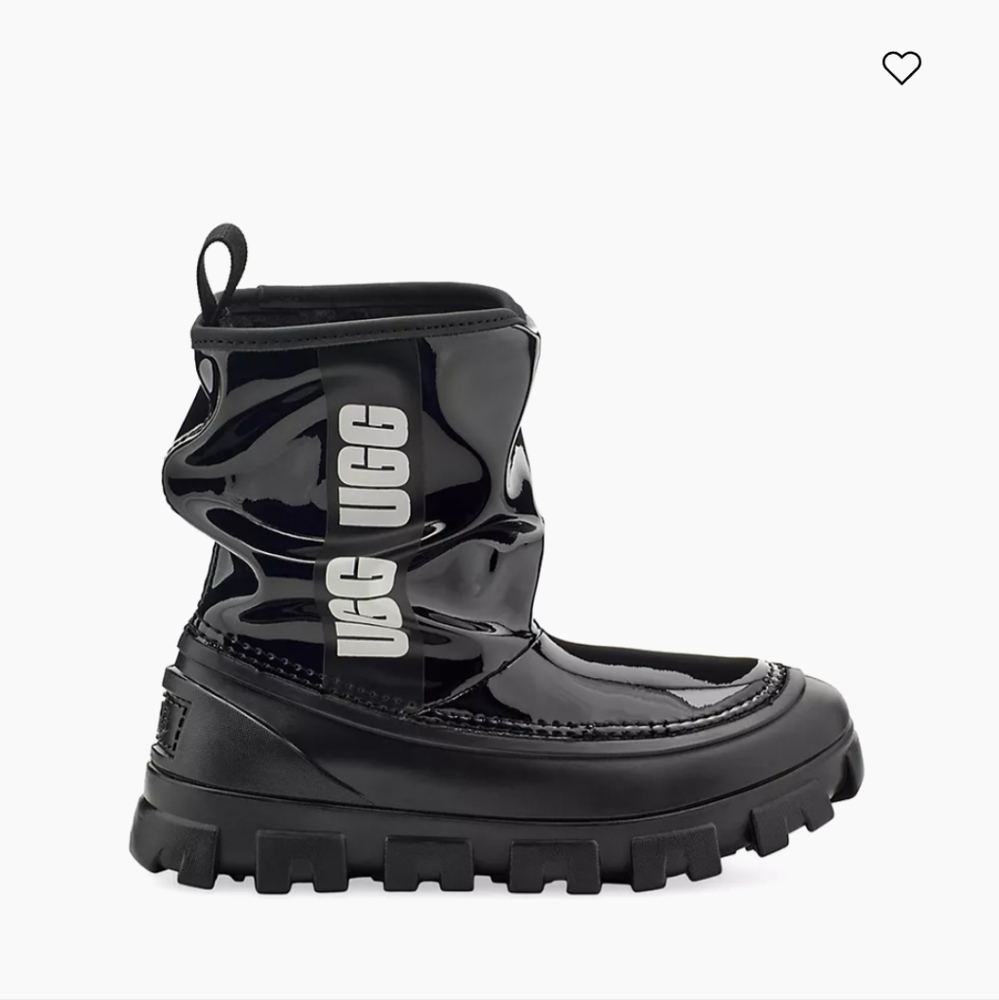 UGG Brellah Mini Boots girls size 3 black waterproof - Picture 3 of 8